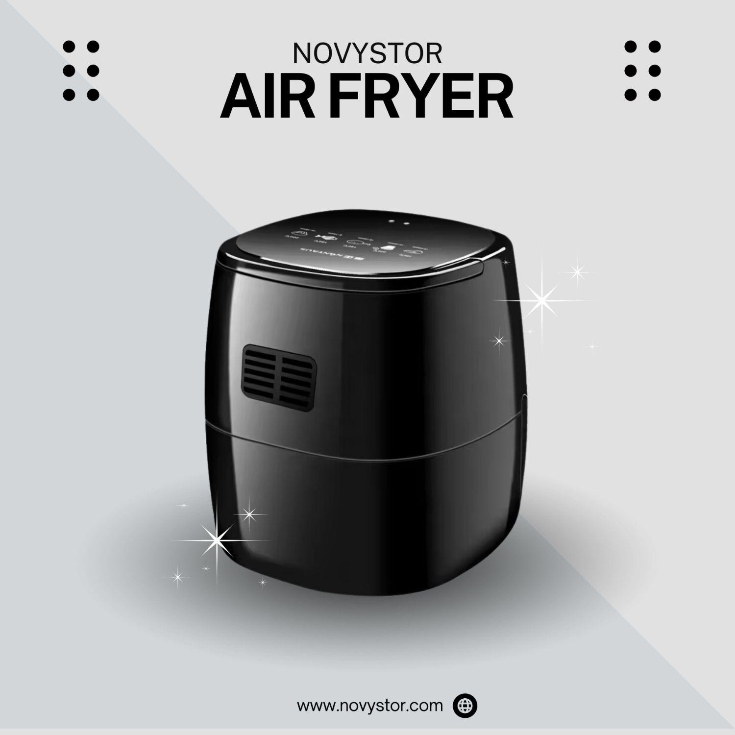 Freidora de Aire Manual 5L, Saludable y Sin Aceite, 1350W-6