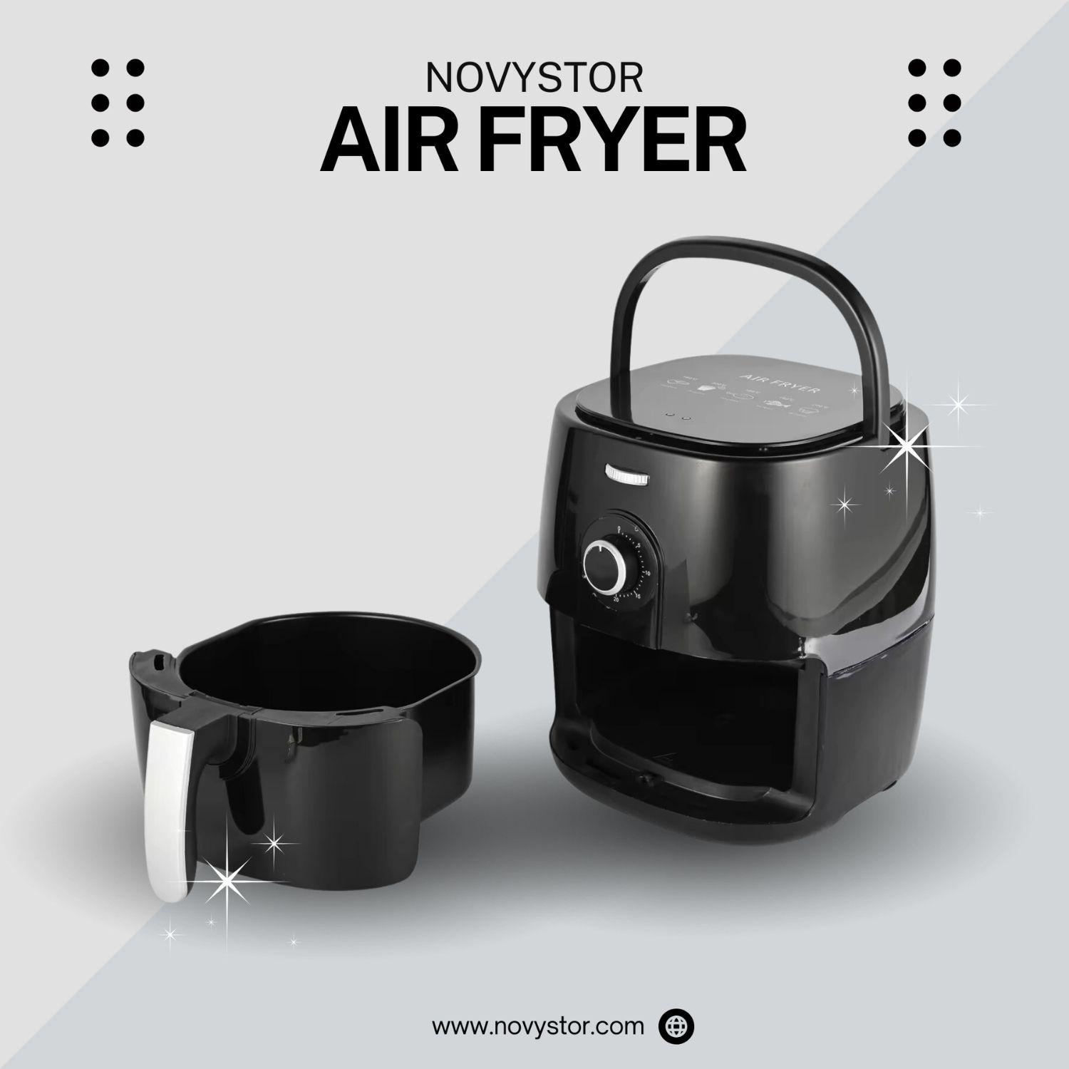Freidora de Aire Manual 5L, Saludable y Sin Aceite, 1350W-7