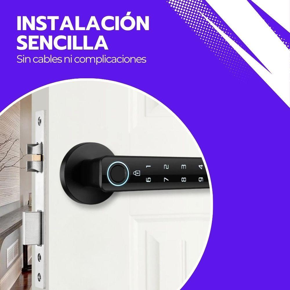 Cerradura Inteligente Digital Huella Bluetooth y Contraseña-5