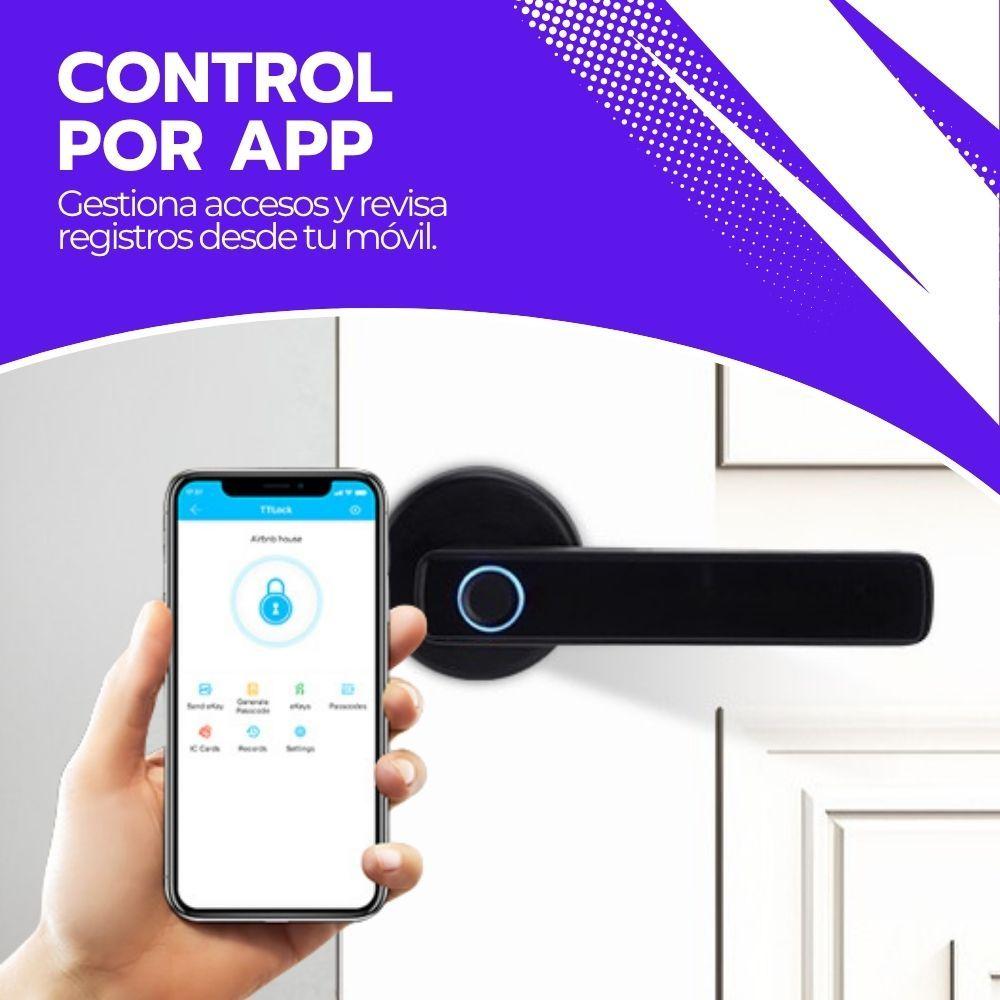 Cerradura Inteligente Digital Huella Bluetooth y Contraseña-6