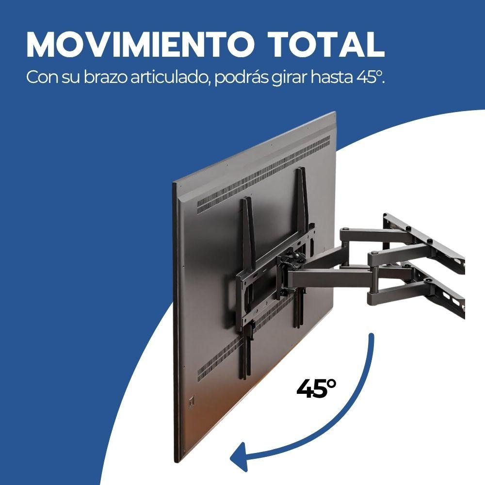 Soporte TV Articulado 26-65 Pulgadas Acero Brazo Doble-7