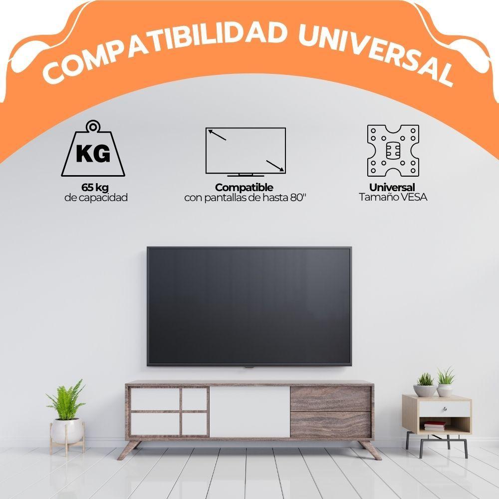 Soporte TV Doble Brazo 32-80" Articulado Acero Resistente-4
