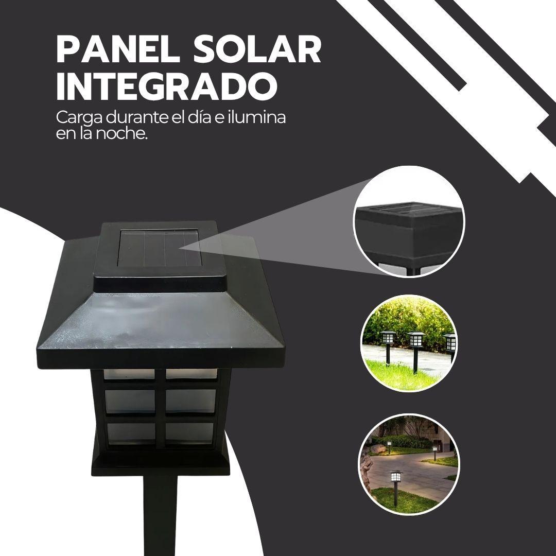 Pack X2 Lámpara Solar Led Estaca Luminosa Jardín-5