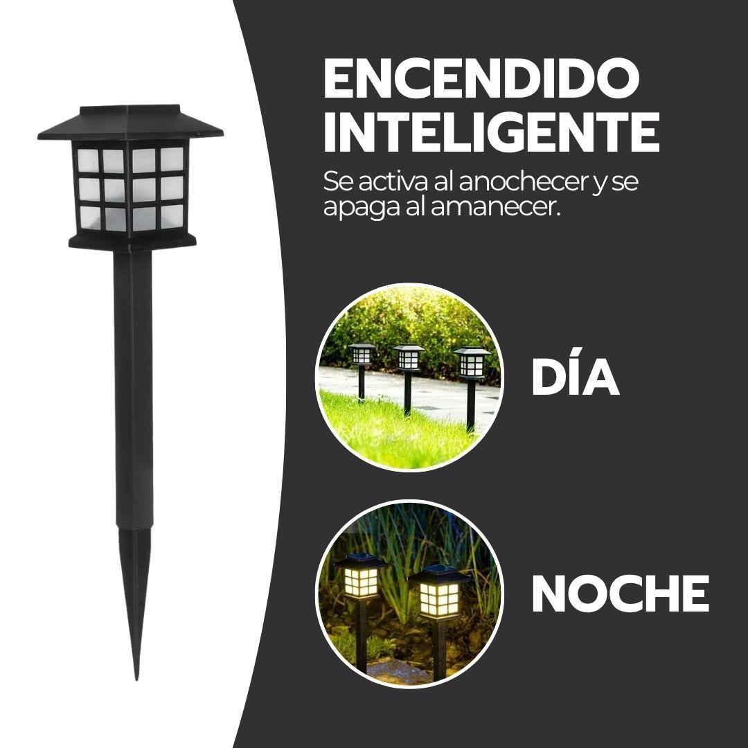 Pack X2 Lámpara Solar Led Estaca Luminosa Jardín-6
