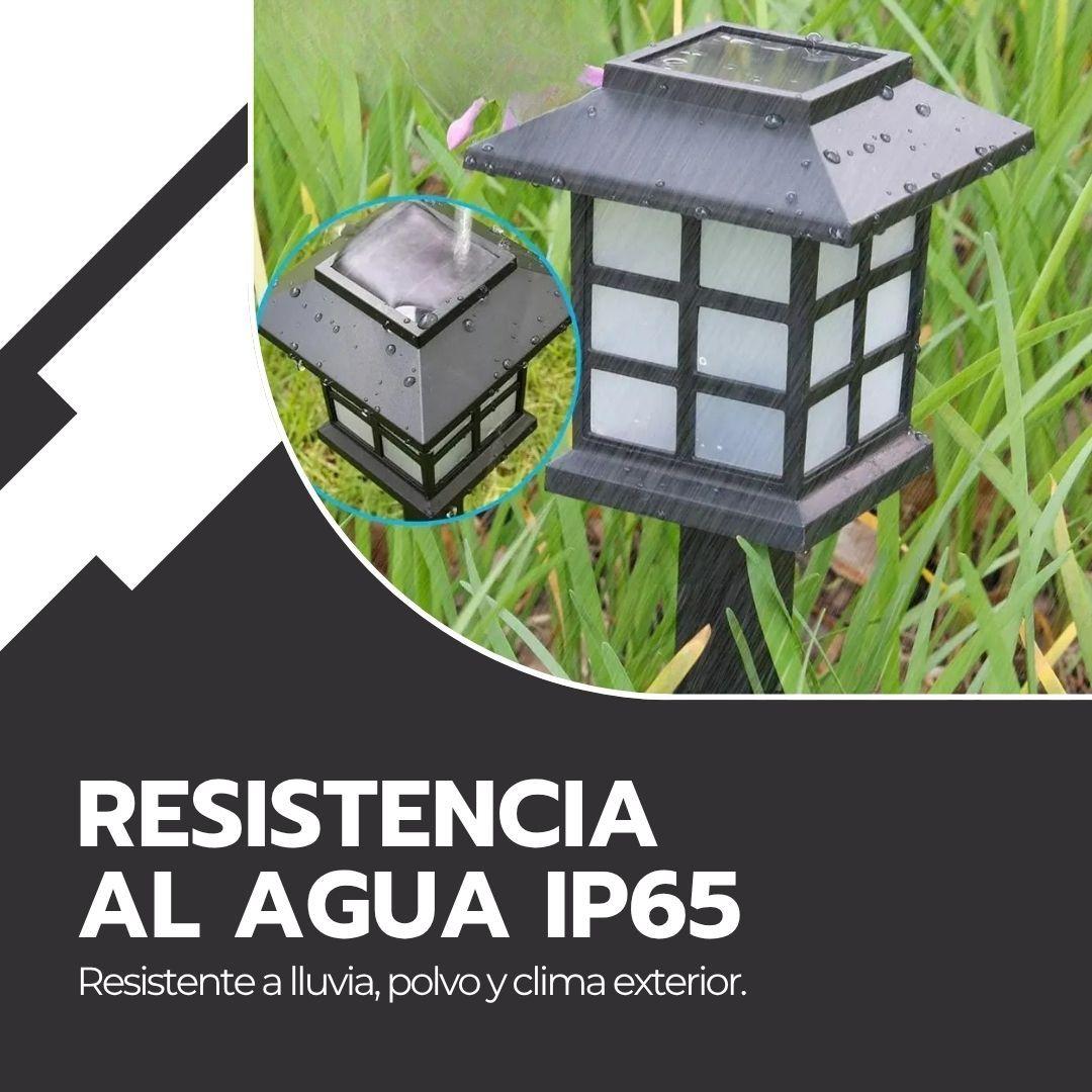 Pack X2 Lámpara Solar Led Estaca Luminosa Jardín-7