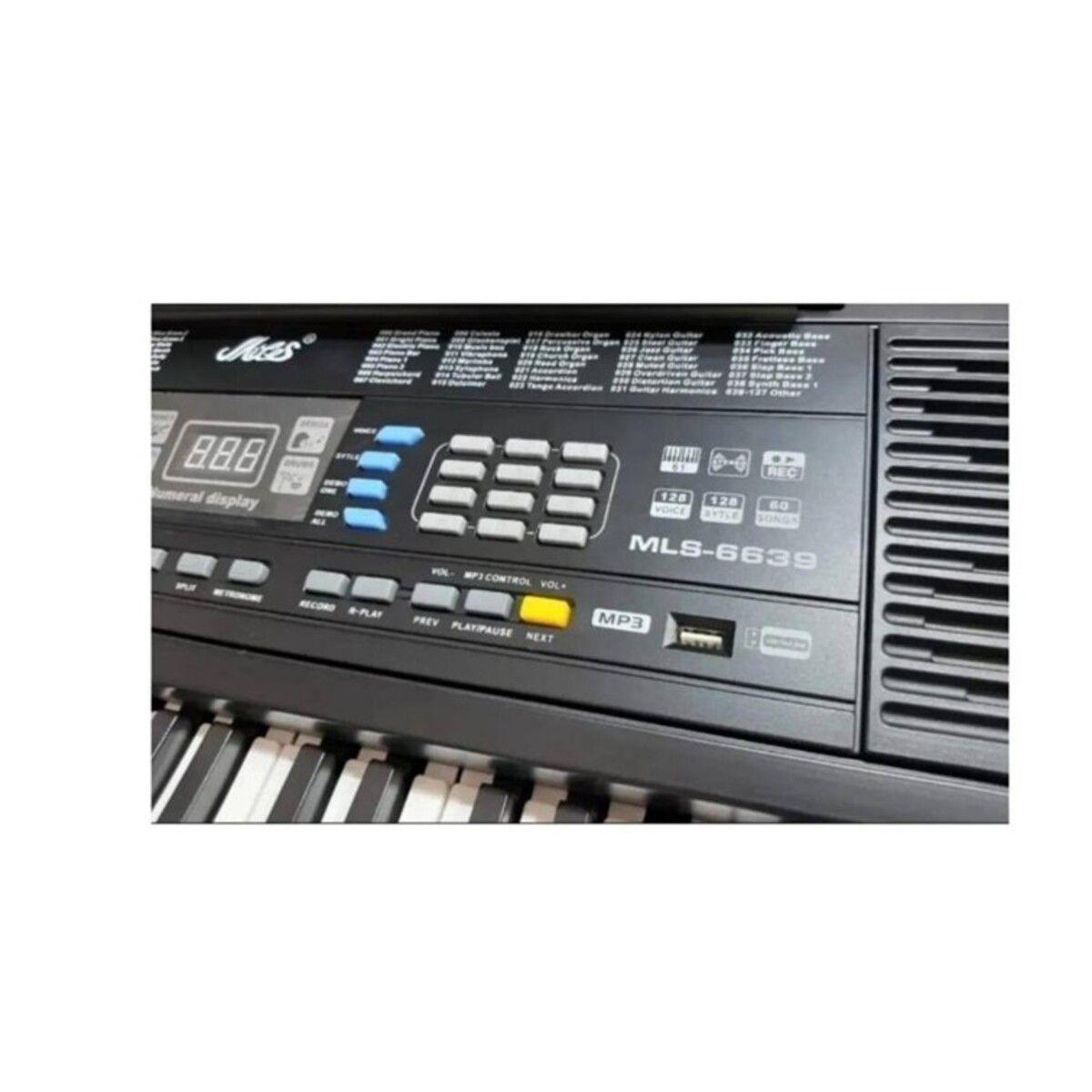 Piano Eléctrico 61 teclas teclado Musical MLS polifónico-2