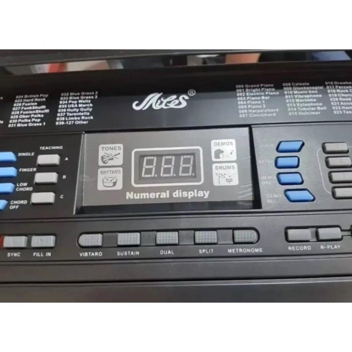 Piano Eléctrico 61 teclas teclado Musical MLS polifónico-3