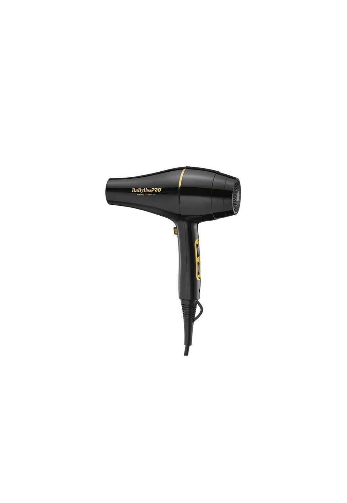 Secador de pelo BaBylissPRO Nano Titanium Gold Black B6176-2