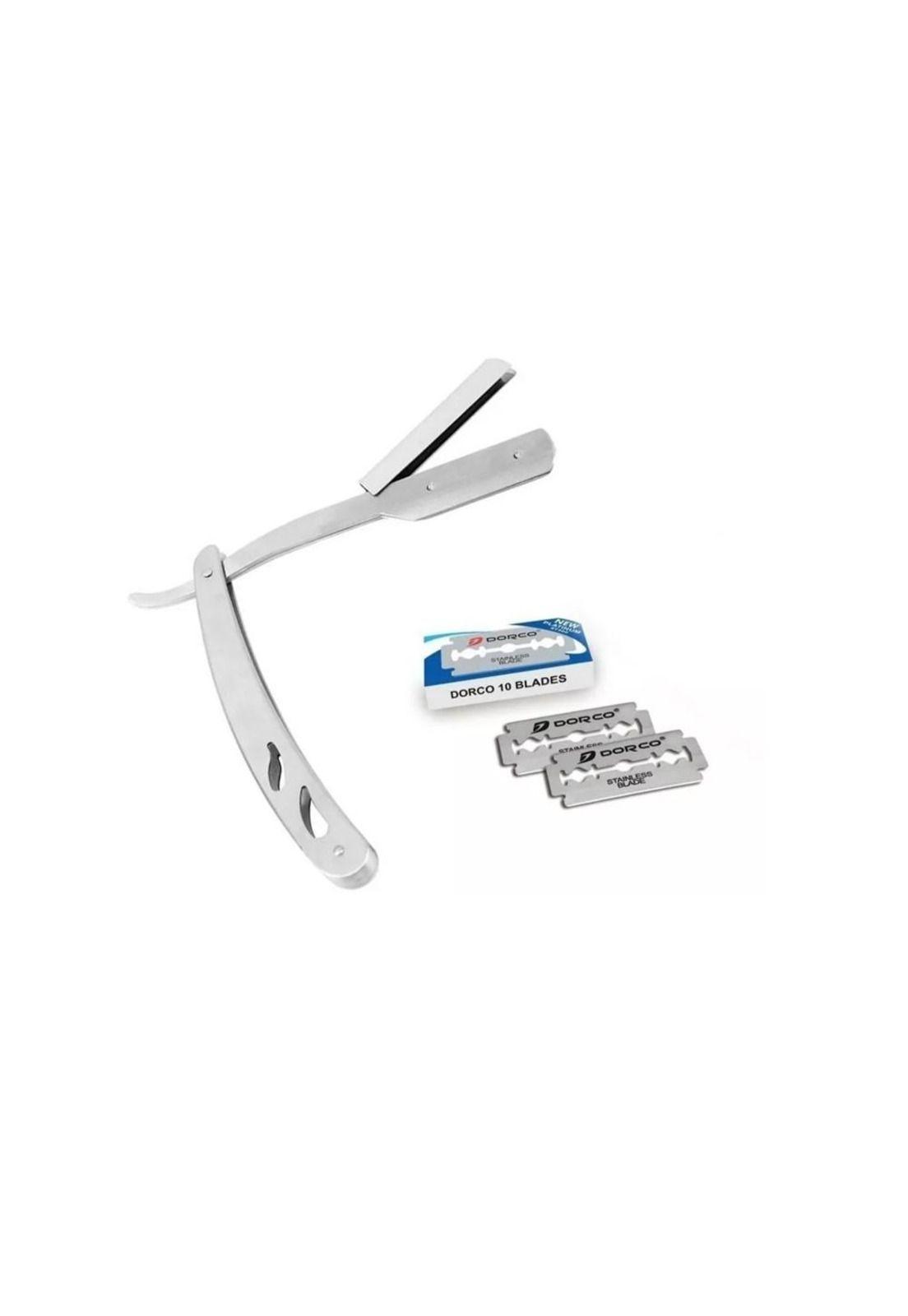 Porta Navaja/Navajin Metálica + 10 Repuesto Dorco-4