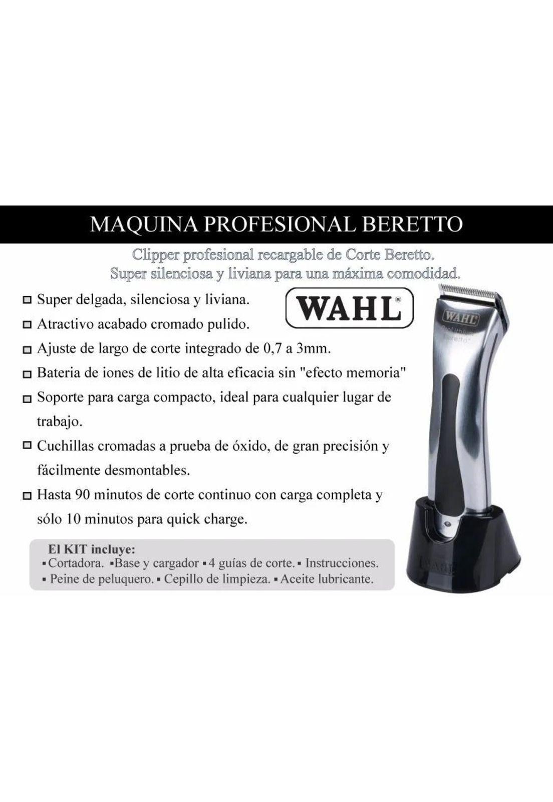 Maquina Clipper Profesional Recargable De Corte Beretto-4