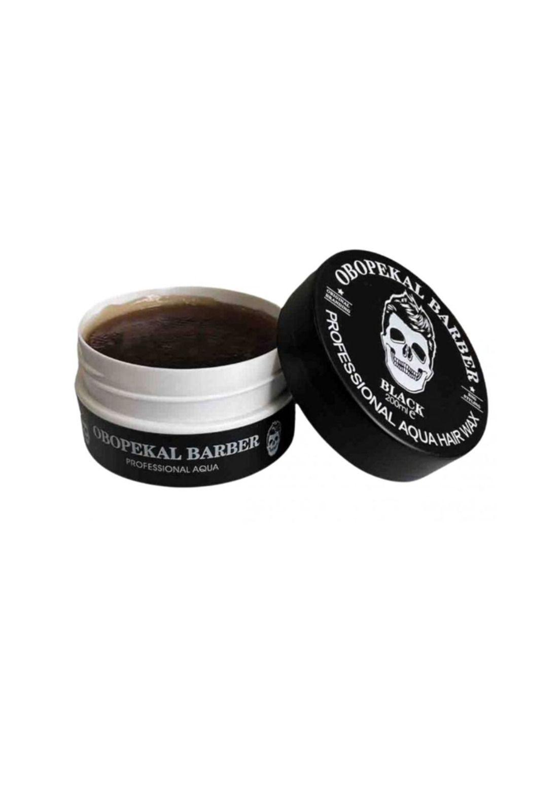 Obopekal Cera Para Cabello Gel Negro Pomada Capilar Barbería-0