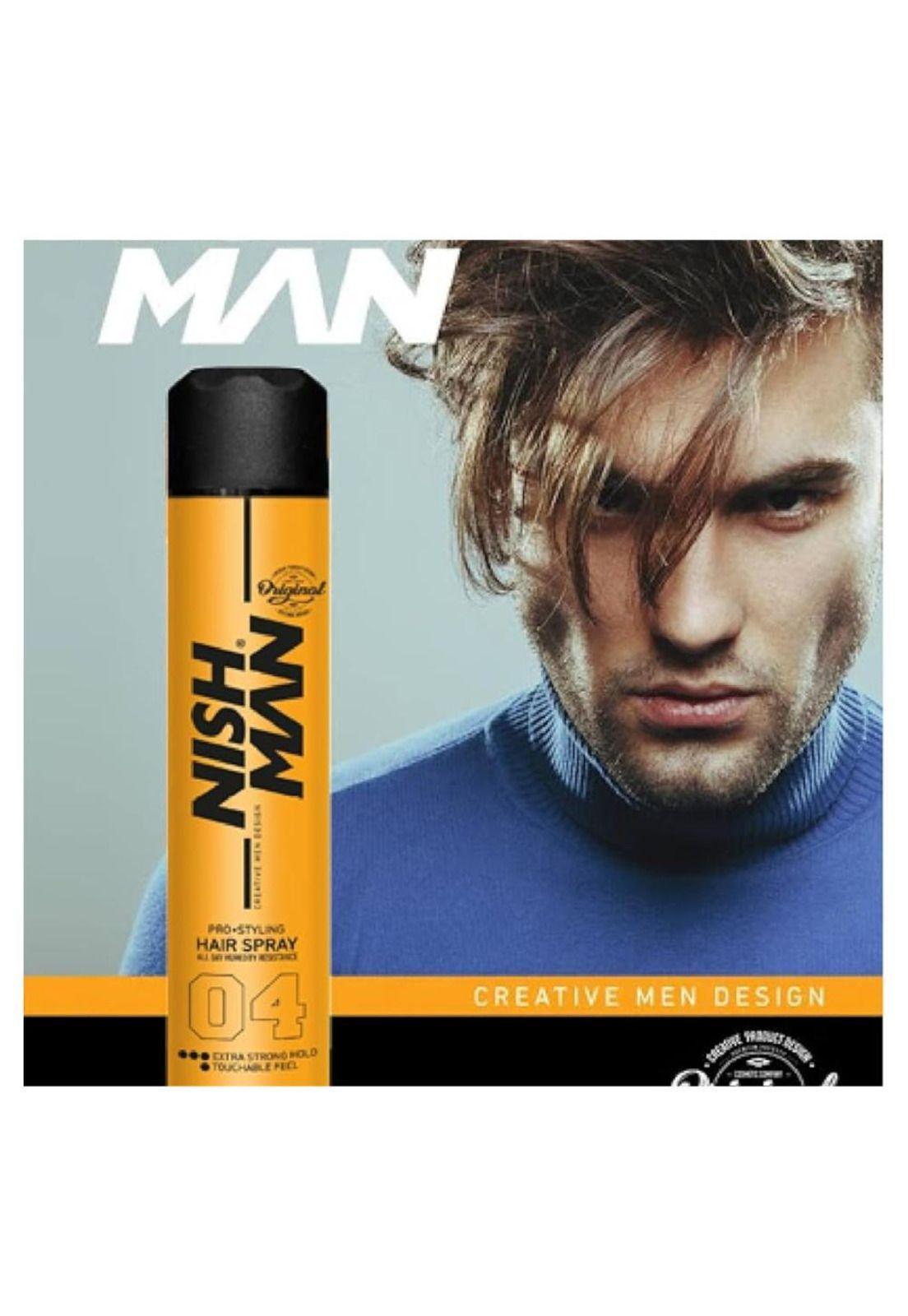 Laca NishMan Pro Styling Hair Spray 04 Extra Duro 400 ML-3