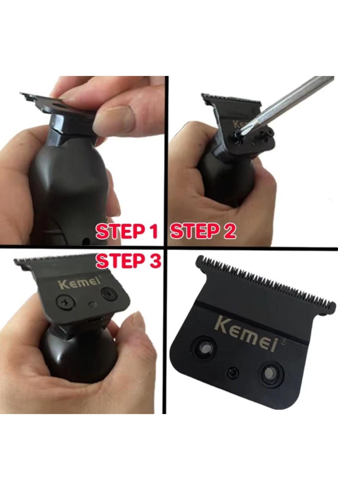 Repuesto de Cuchilla Trimmer Kemei KM-2299 en Blister-3