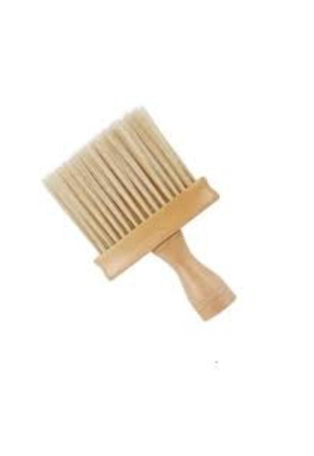 Bota Pelo Brocha Ancha Plana Barbero Peluquería Madera-2