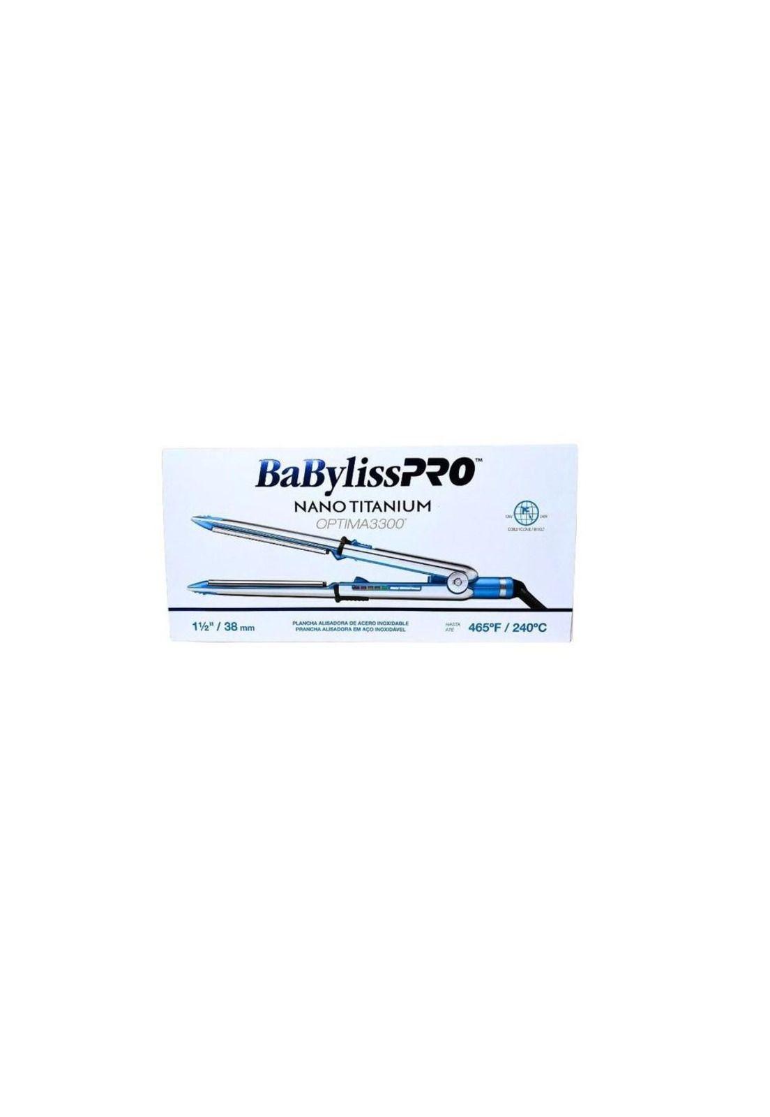 Plancha BabylissPro NanoTitanium Optima 3300 Azul 11/2" 38mm-1