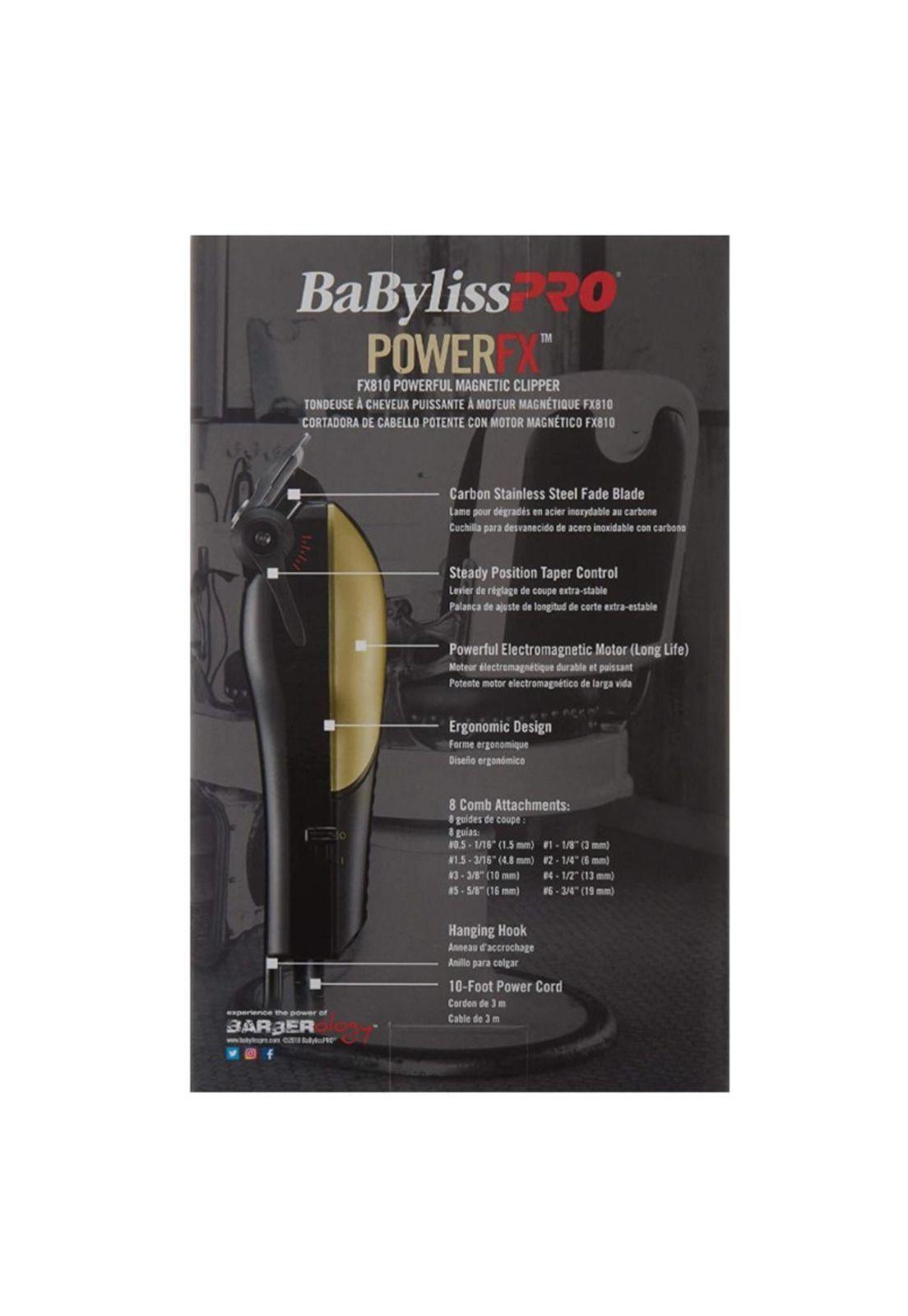 Máquina De Corte Babyliss Profesional Power Fx Cuchilla Fade-5