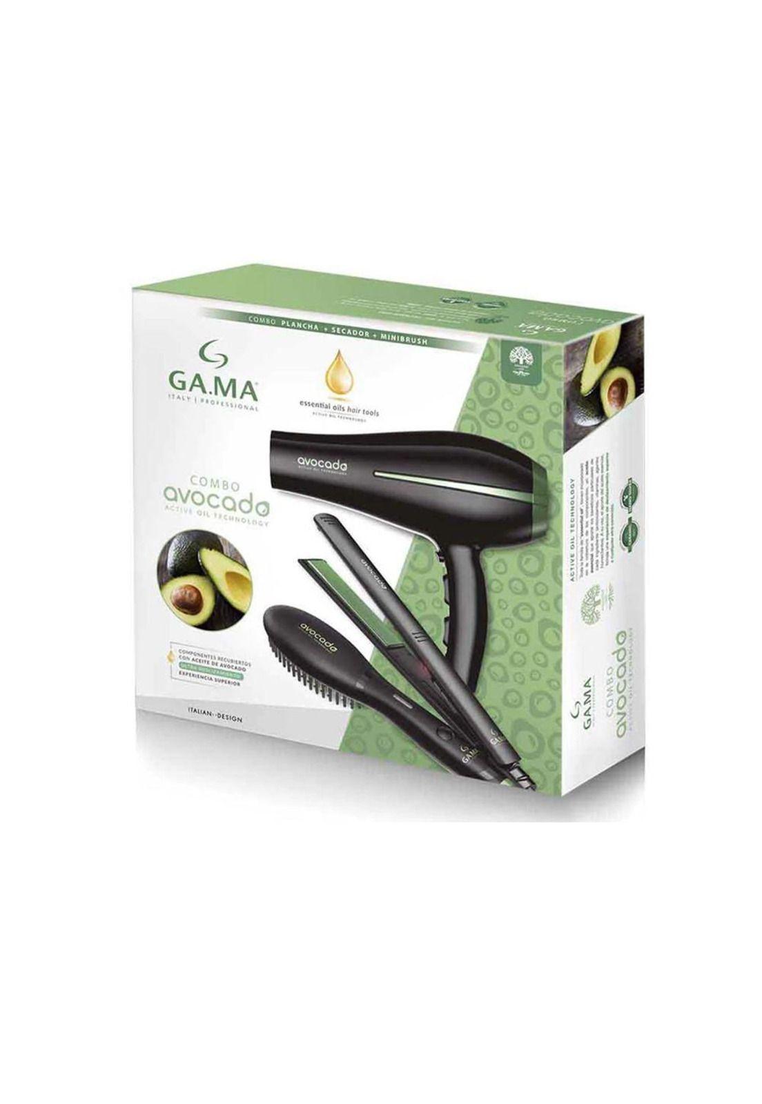 Combo Triple Gama Avocado Secador Bora + Alisador + Cepillo-1