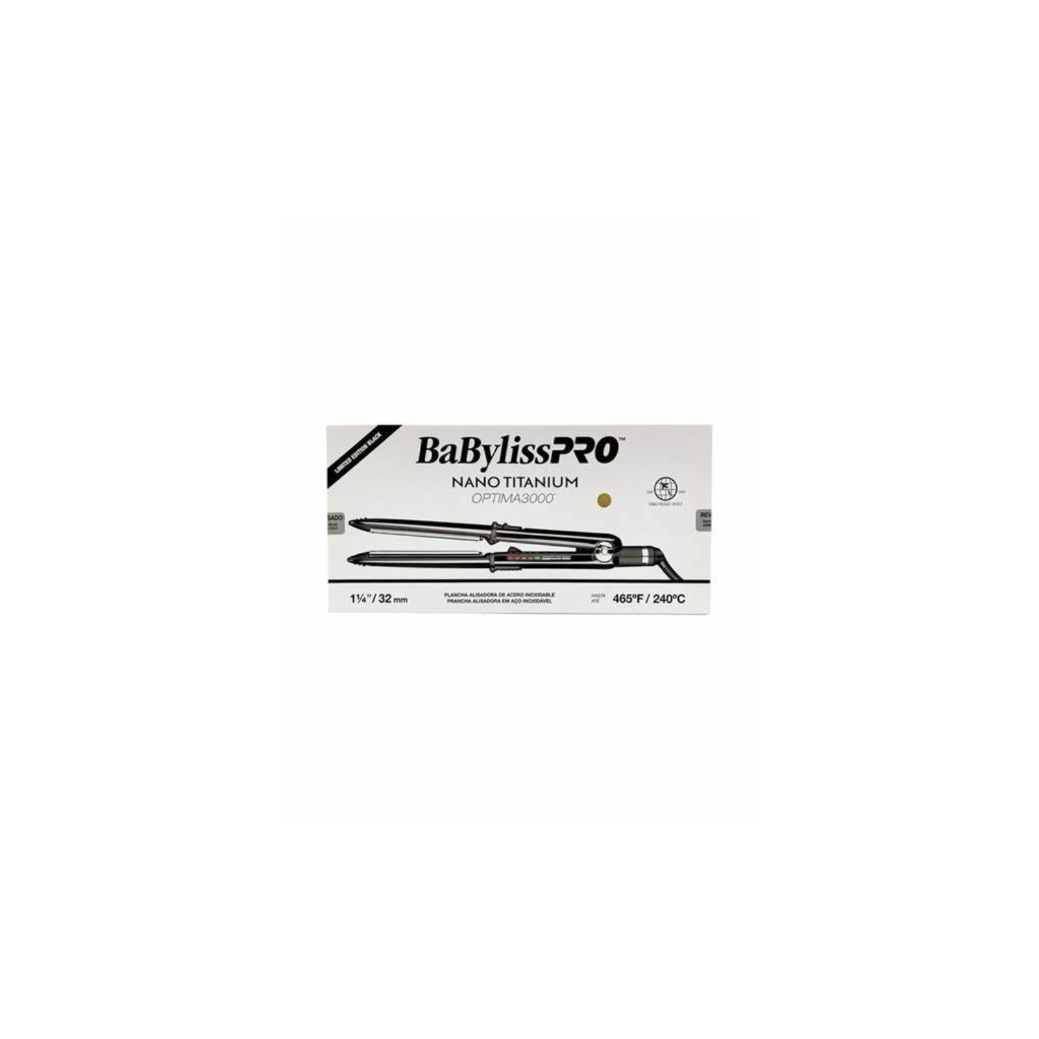 Babyliss Pro Plancha Alisadora Optima 3000 Black 32mm Bivoltaje-2