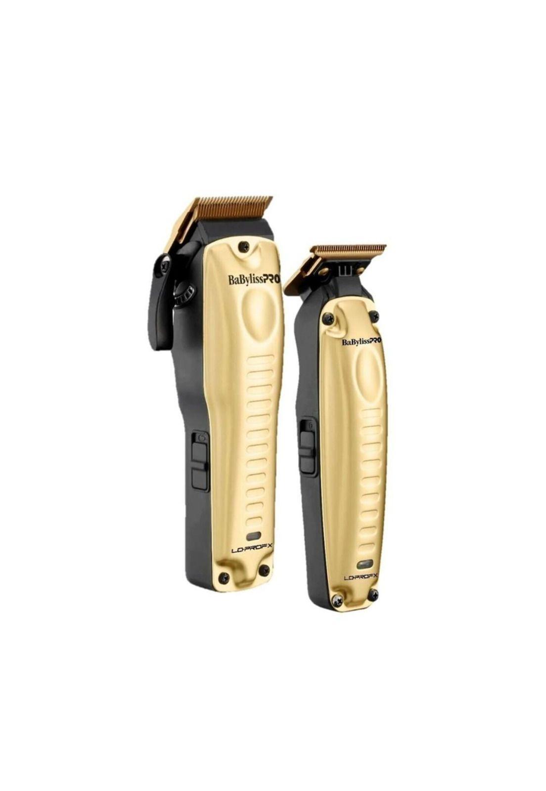Combo Maquina Cortadora y Patillera Babyliss Pro Lo-Pro Dorado-0