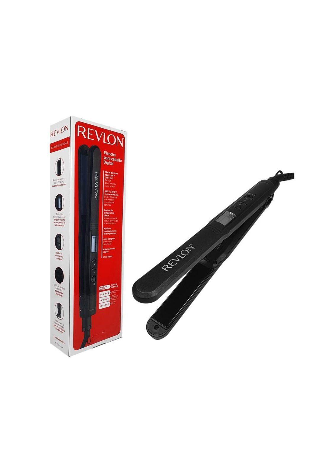 Plancha Alisadora Pelo Revlon, Revestida De Cerámica 2,5cm-1