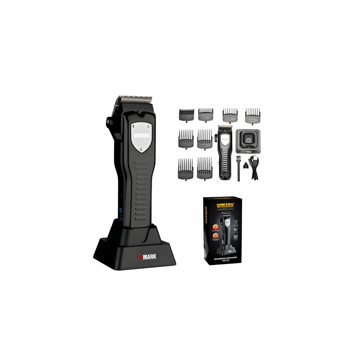Cortadora Profesional Negra Wmark NG 2042 con Base 7.000RPM-4
