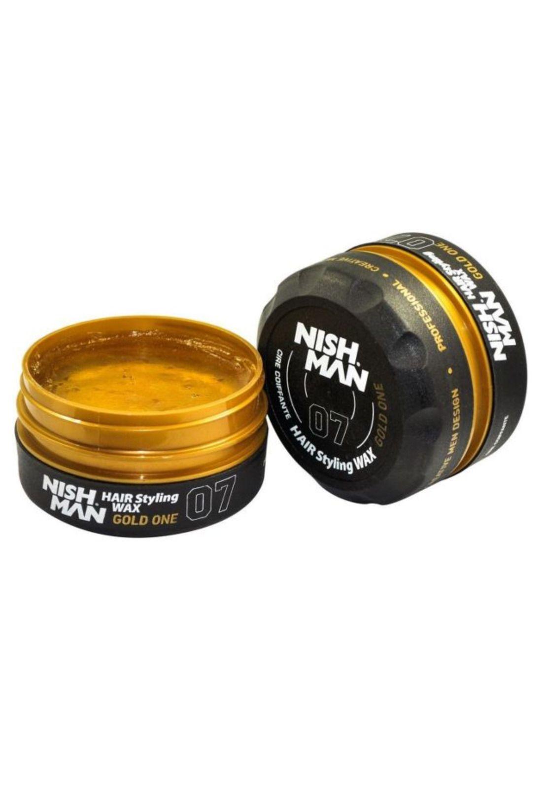 Cera Cabello Nishman Gold One 07 Fijación Brillo Firmeza-2