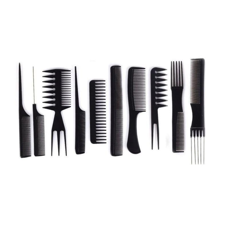 Set de 10 Peines de Peinado Para Peluquería Profesional-2