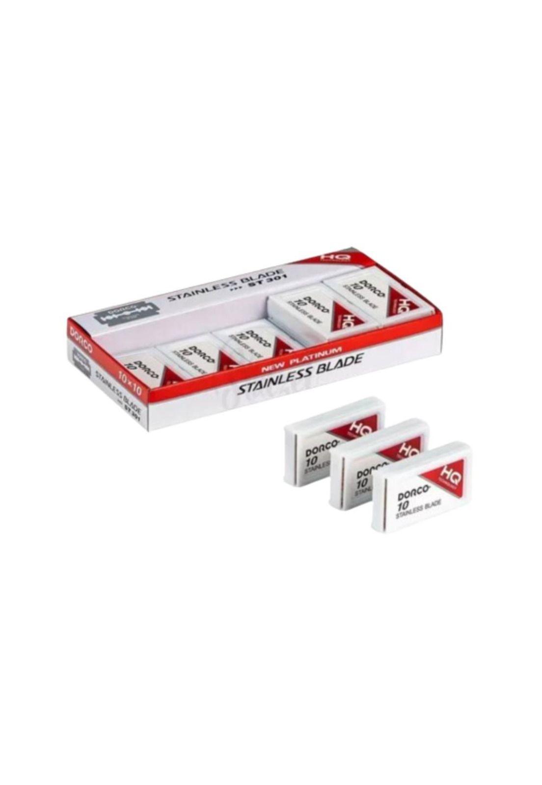 Navaja Dorco Roja Para Afeitar Doble Filo 1000pz ST301-0