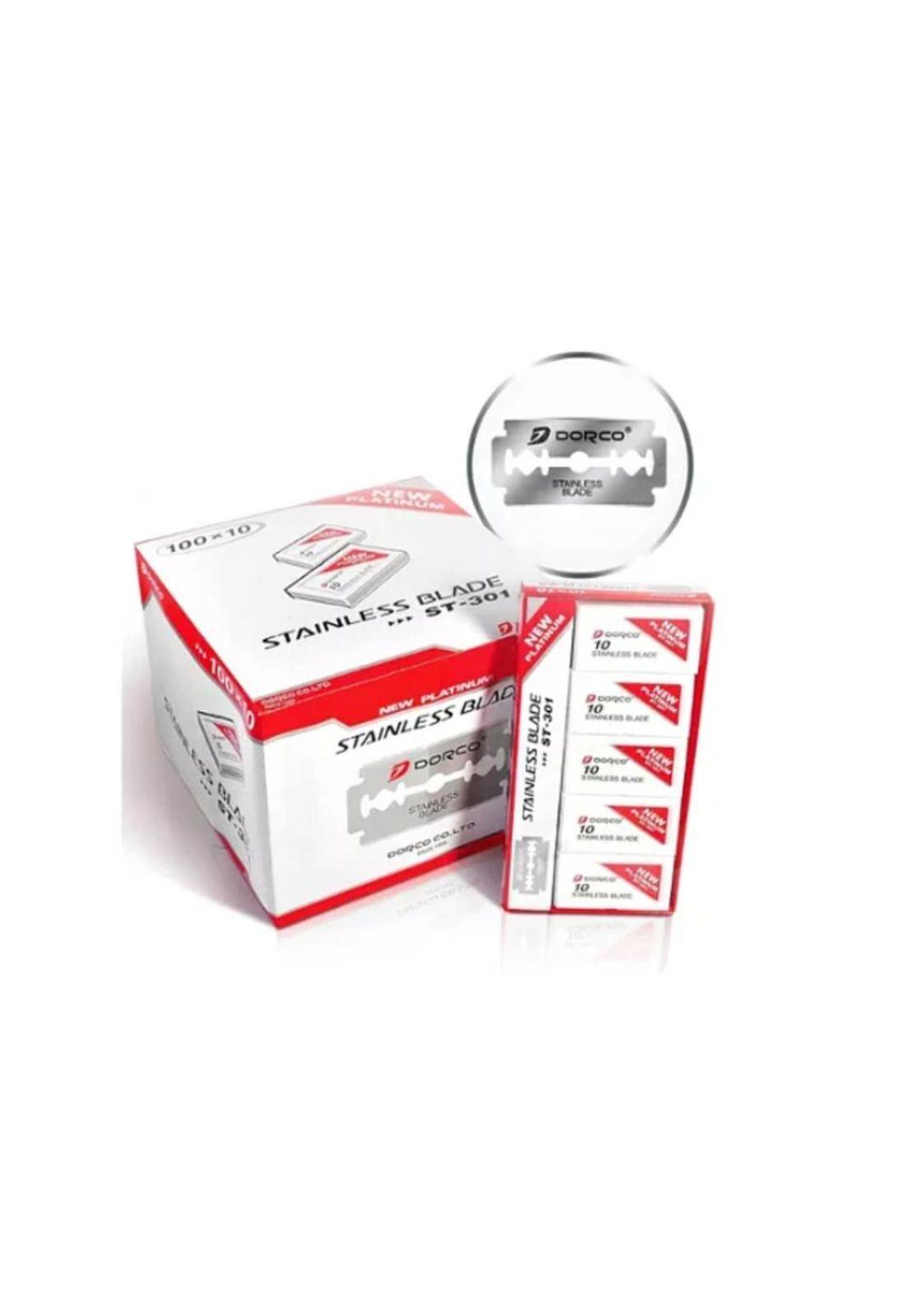 Navaja Dorco Roja Para Afeitar Doble Filo 1000pz ST301-2