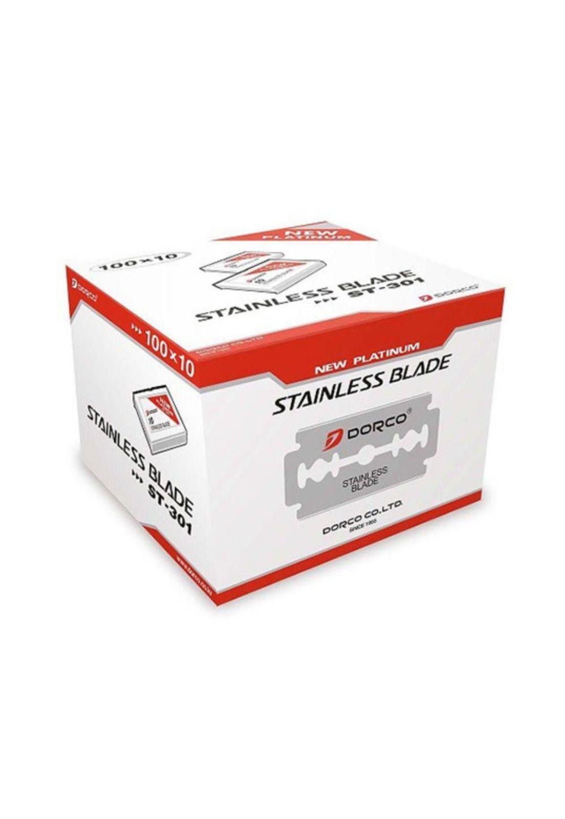 Navaja Dorco Roja Para Afeitar Doble Filo 1000pz ST301-3