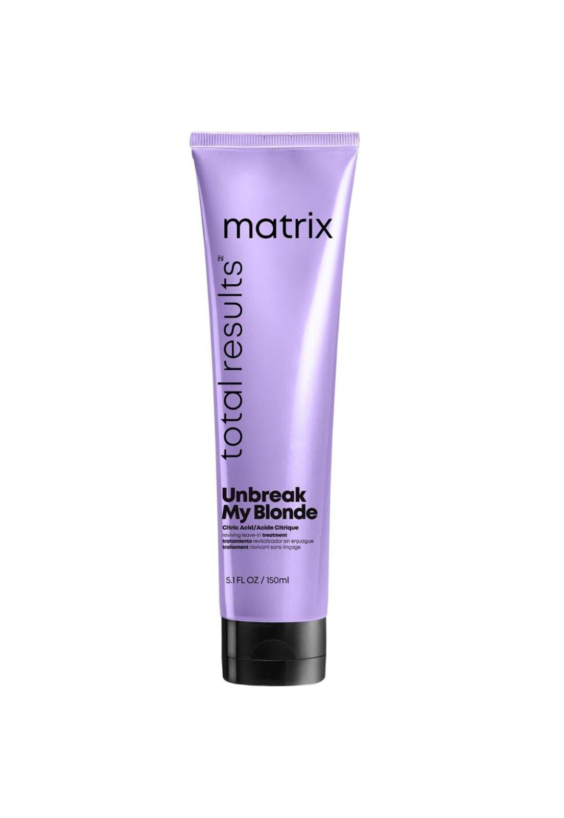 Crema Para Peinar Matrix Cabello Rubio Decolorardo Sin Sulfatos Unbreak my Blonde 150 ML-0