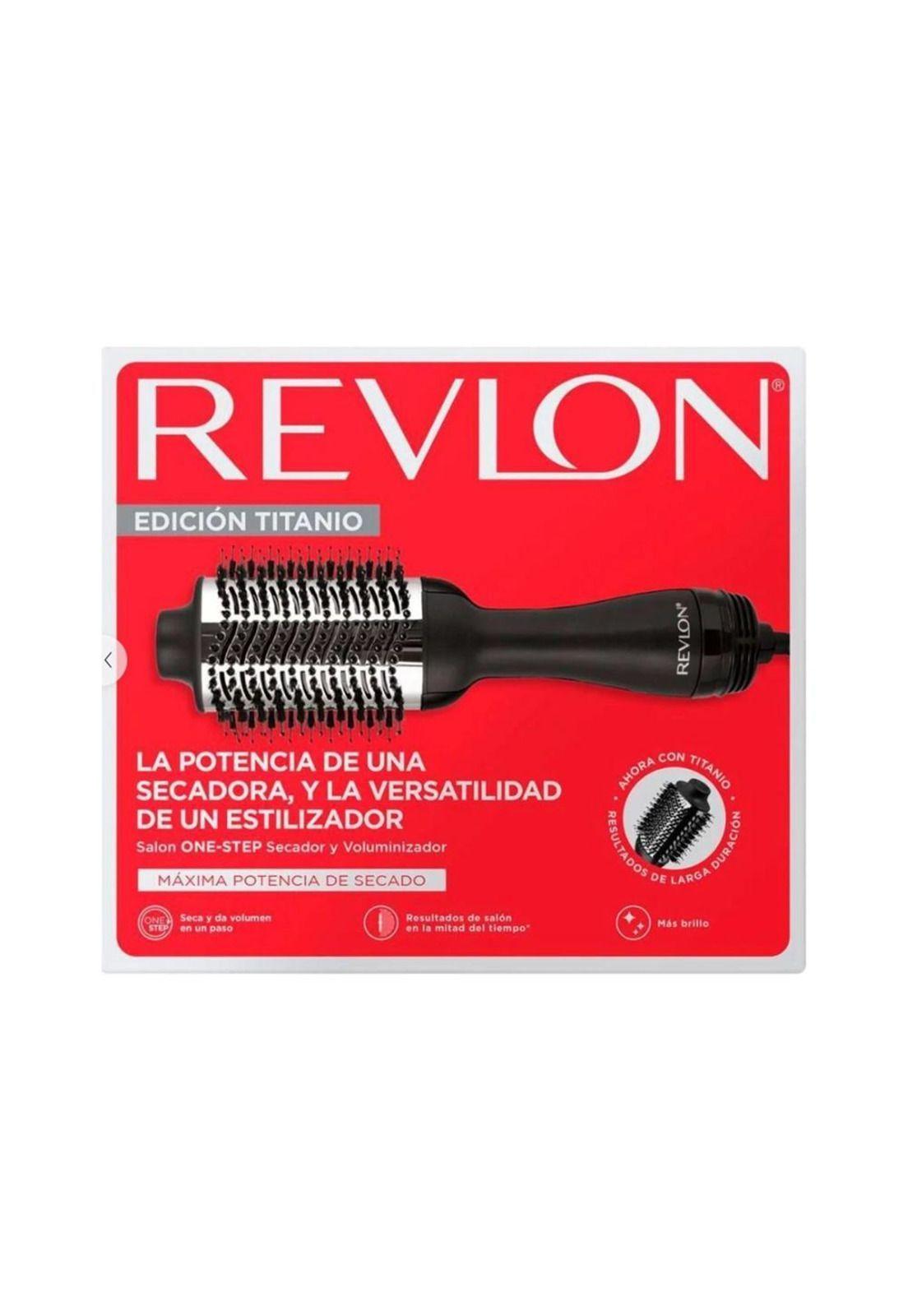 Revlon Cepillo One Step Secador Y Voluminizador Edicion Titanio-5