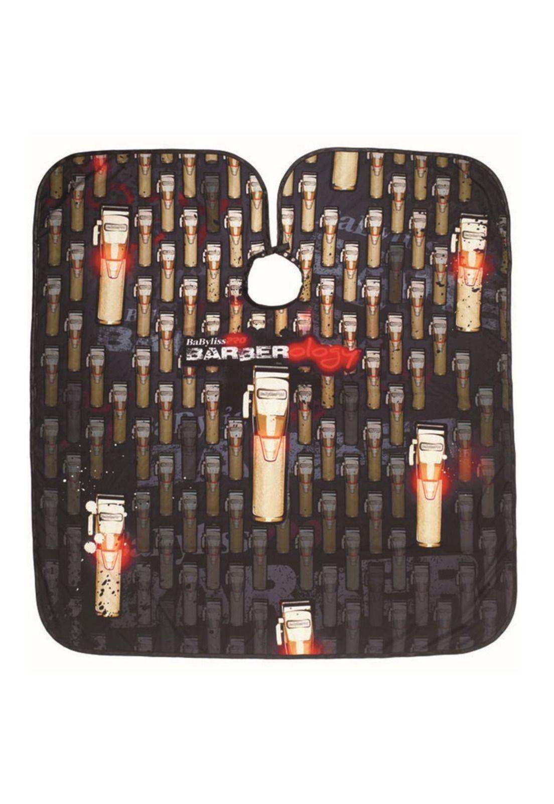 Capa de Corte BabylissPro barberology con cierre de botón-0