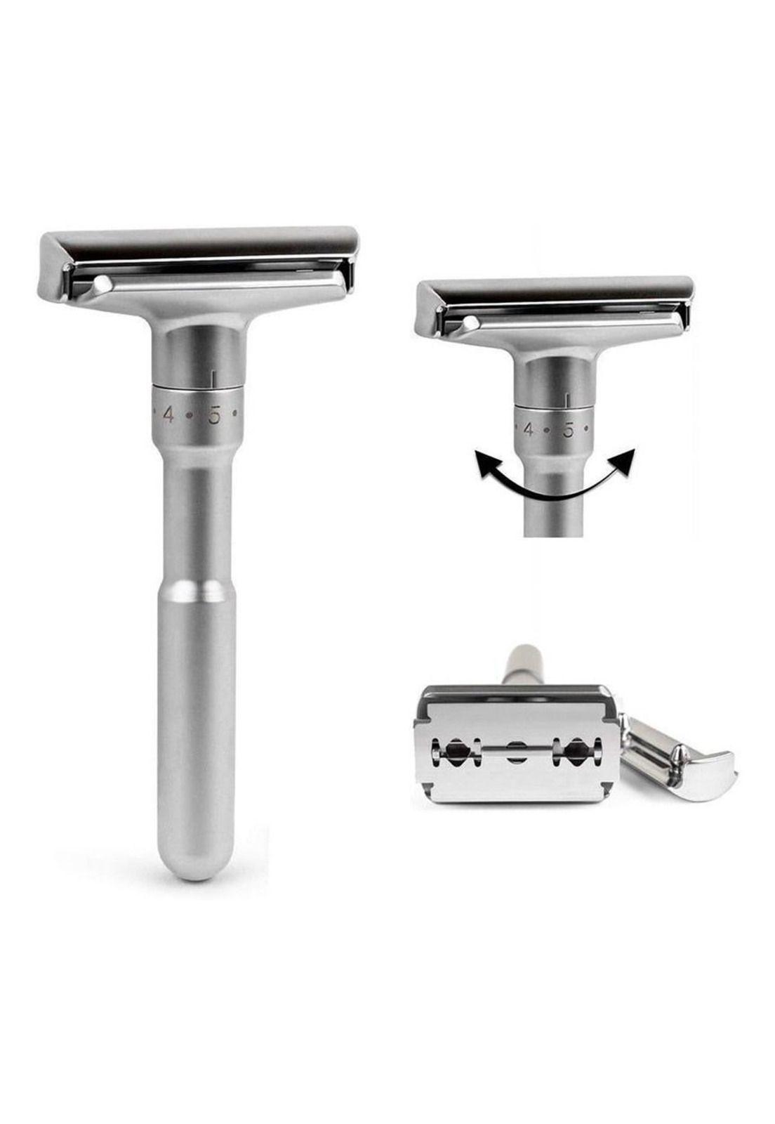 Navaja Rasuradora Clasica Inox Maxcare+10 Repuestos Plomo-1