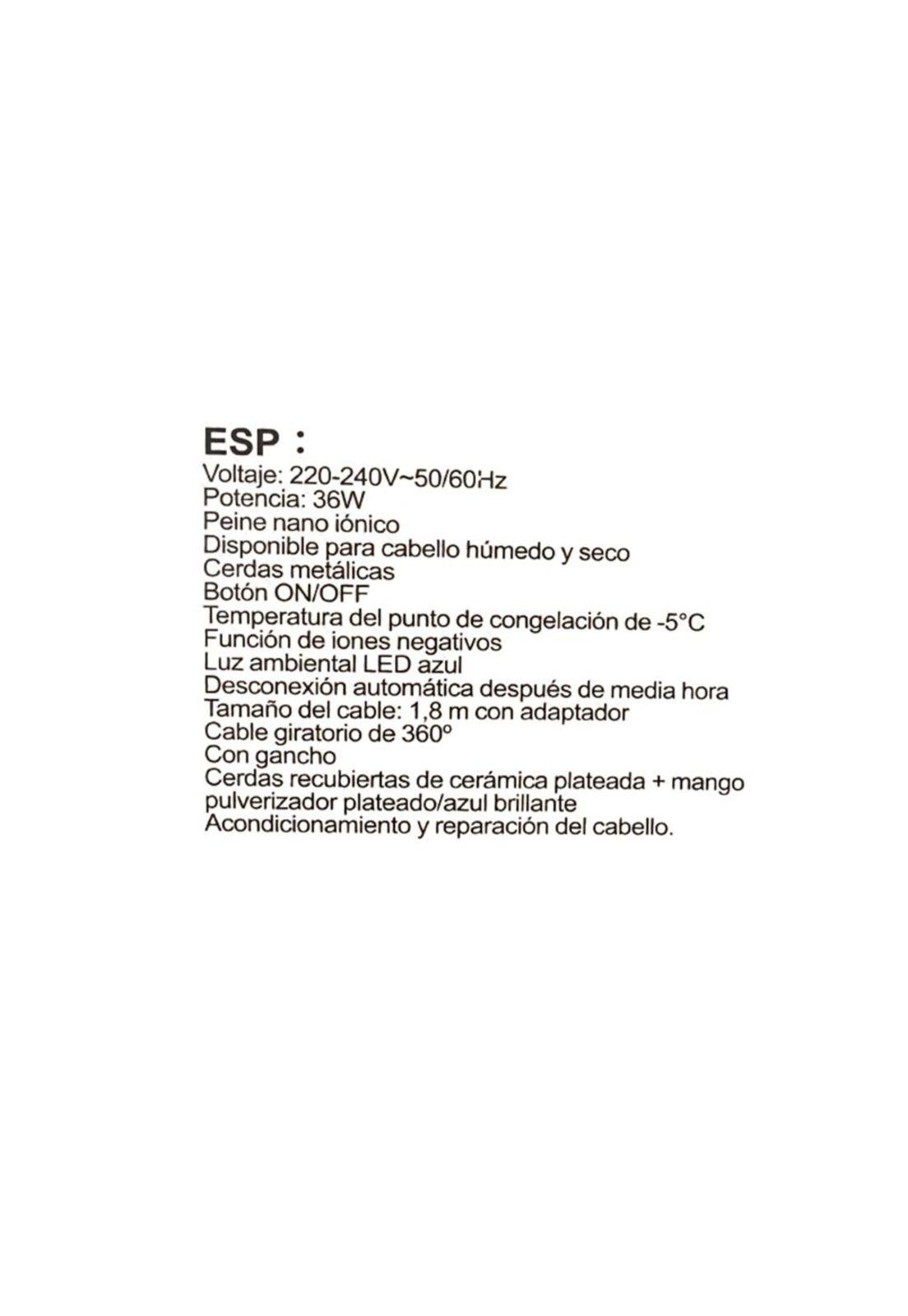 Cepillo Eléctrico DSP ColdBrush Crioterapia Para el Cabello-8