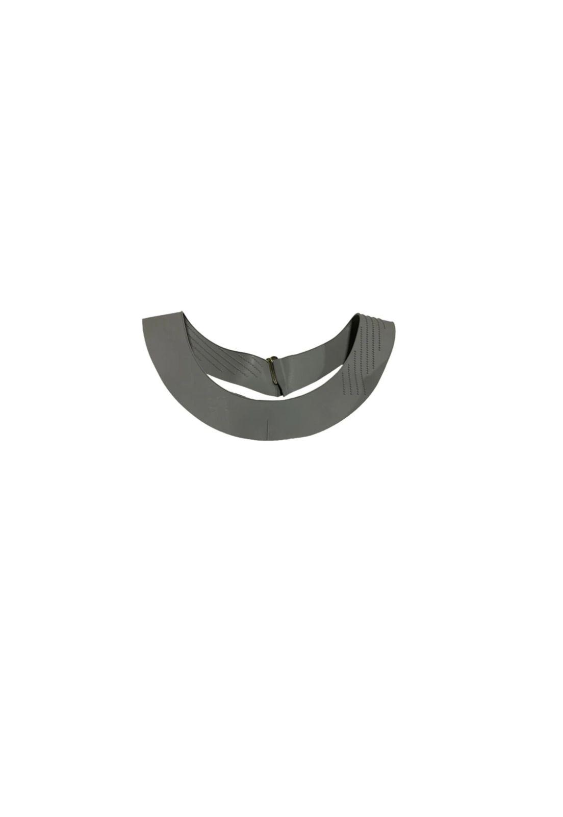 Capa de Barbero Broches Cuello de Silicona Blanco-3