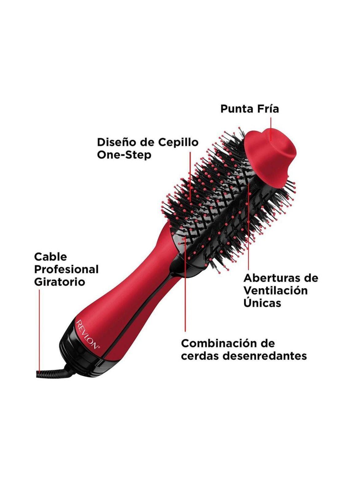 Revlon Cepillo Secador De Pelo Voluminizador Anti Frizz Rojo-2