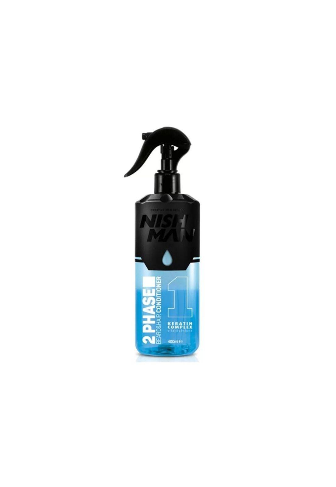 Nishman 2 Fase Acondicionador Para Barba Y Cabello 400ml-1