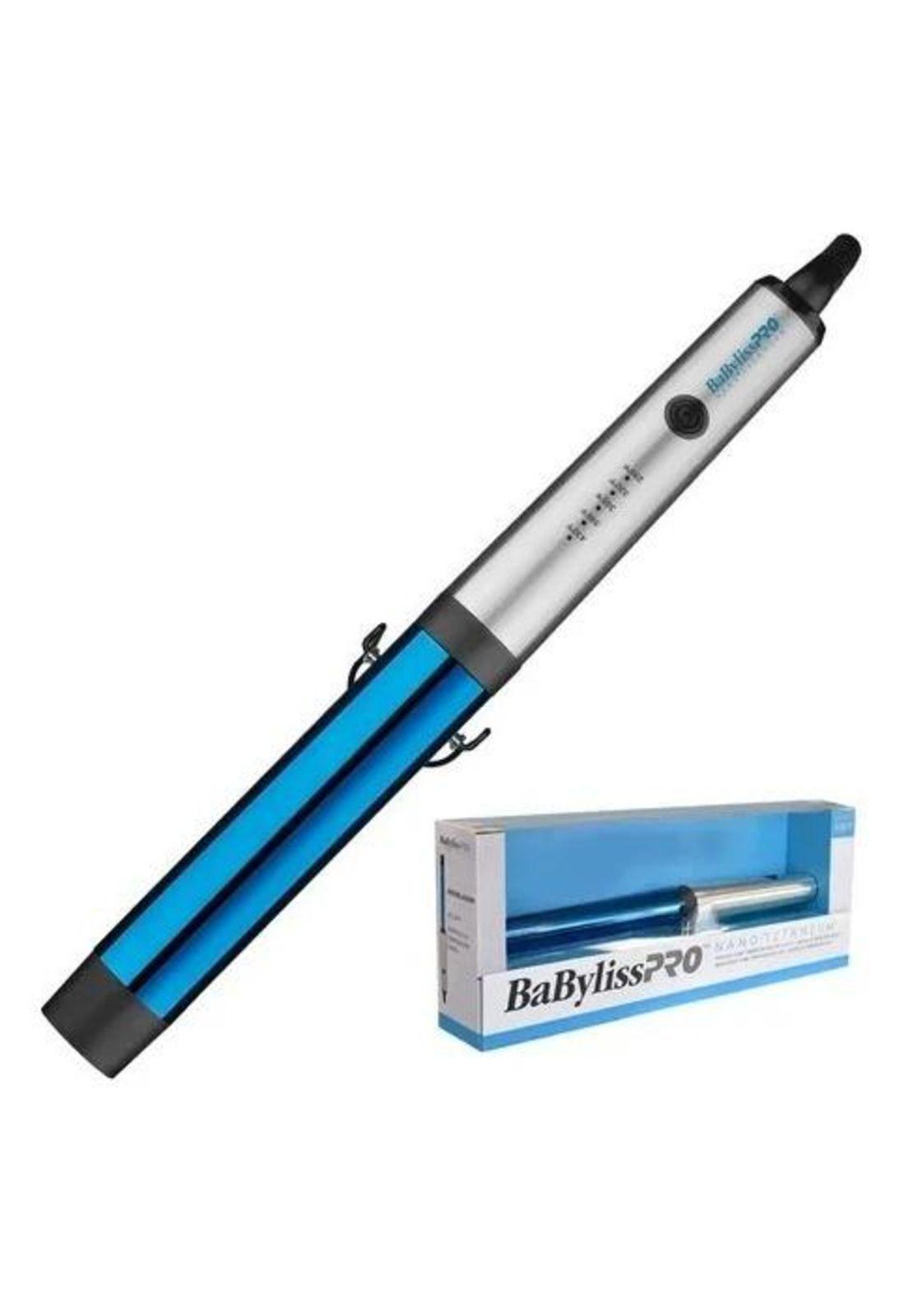 Rizador Ondulador Nano Titanium Babylisspro Azul 32mm-0