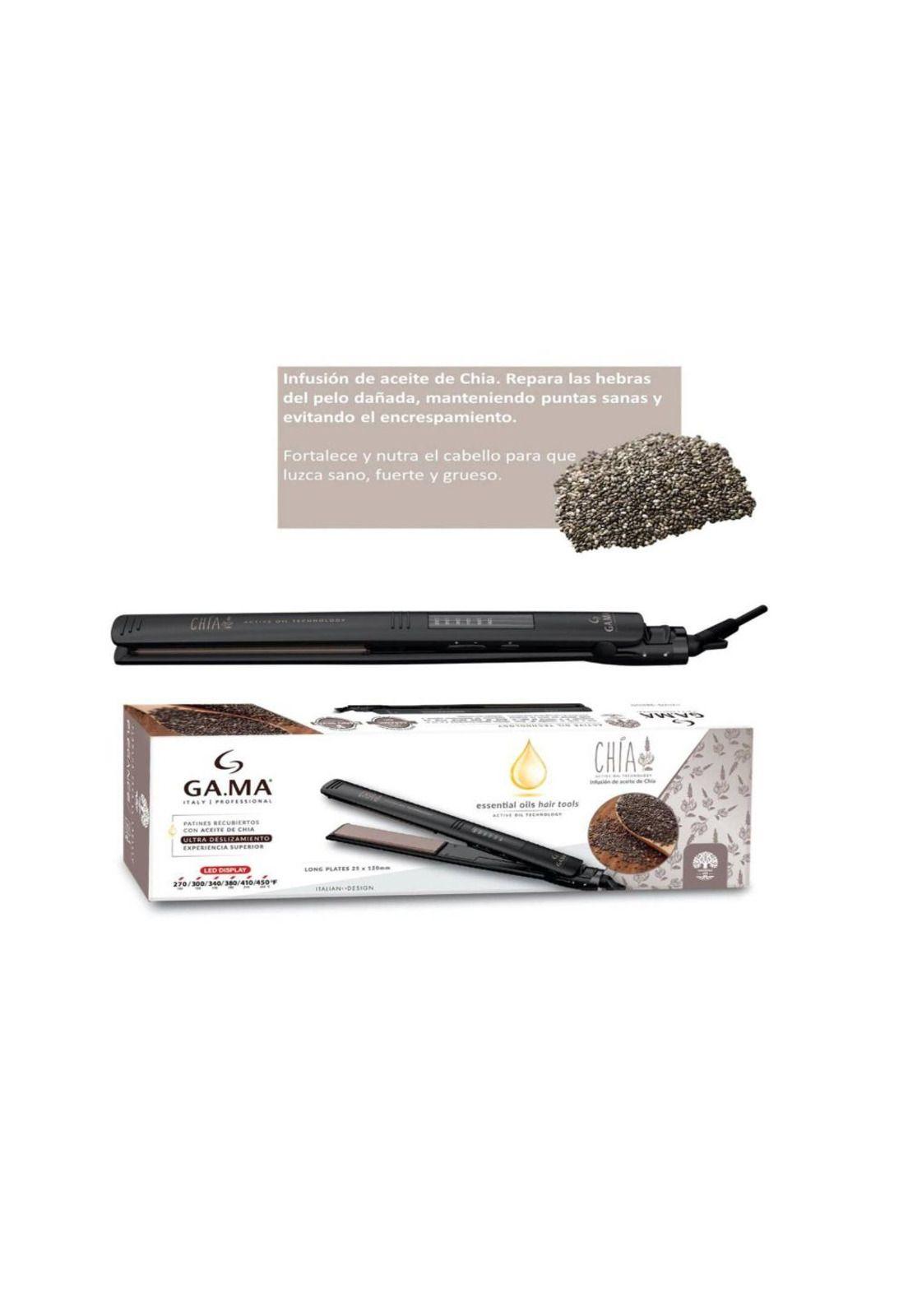 Plancha Alisadora Gama Elegance Led Chia Essential Oil-3