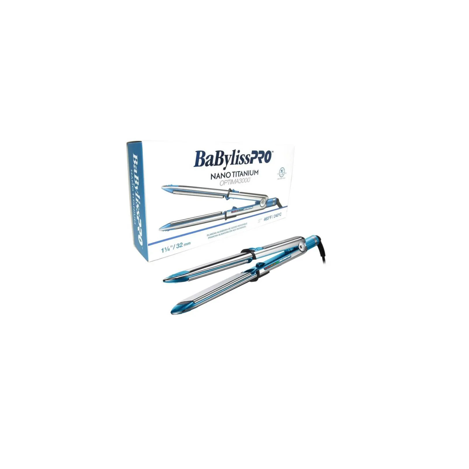 Alisador Plancha Babyliss Nano Titanium Óptima 3000 1 1/4-3