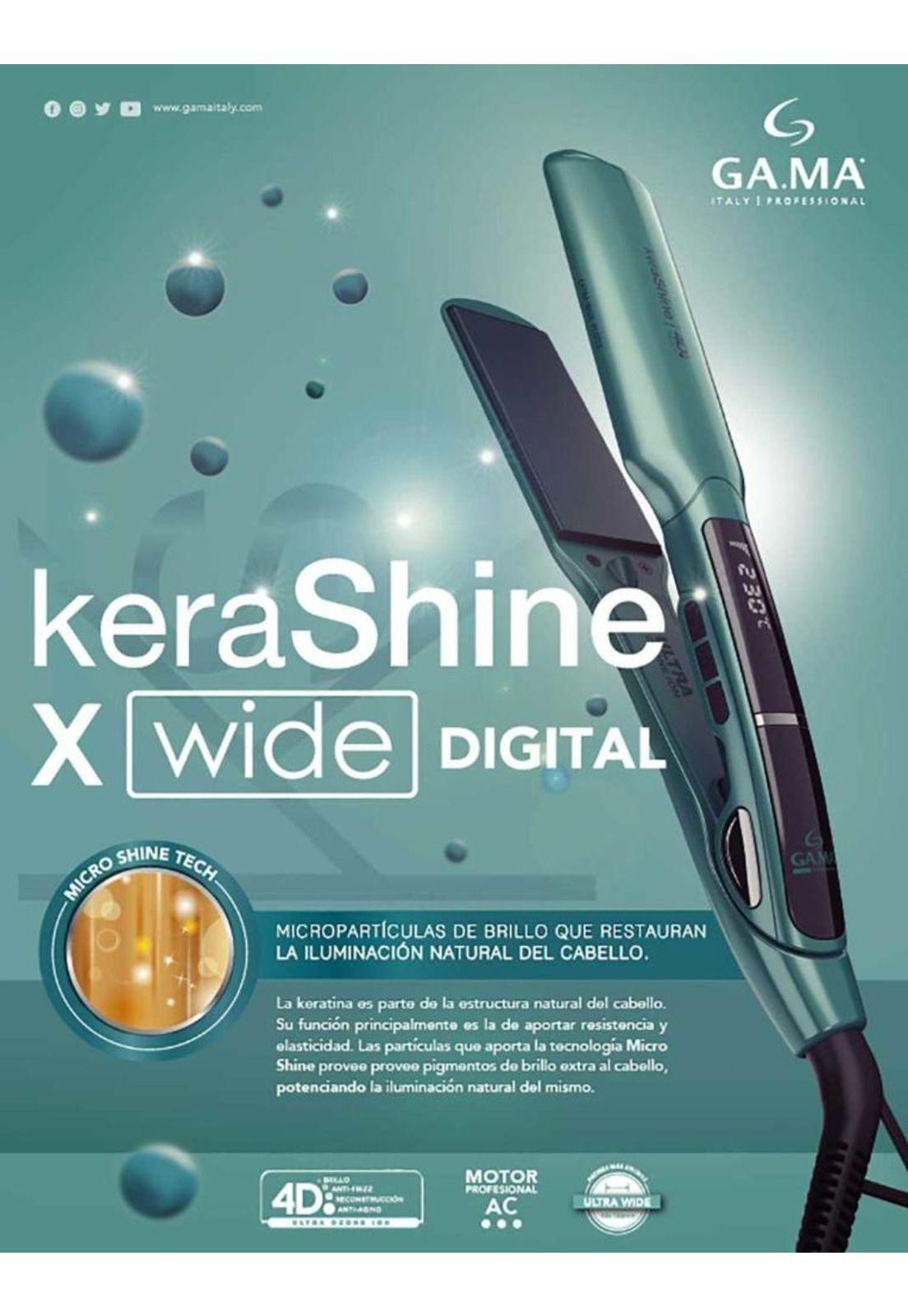 Alisador Gama X-wide Digital 4d Kera Shine Plancha 230°-1
