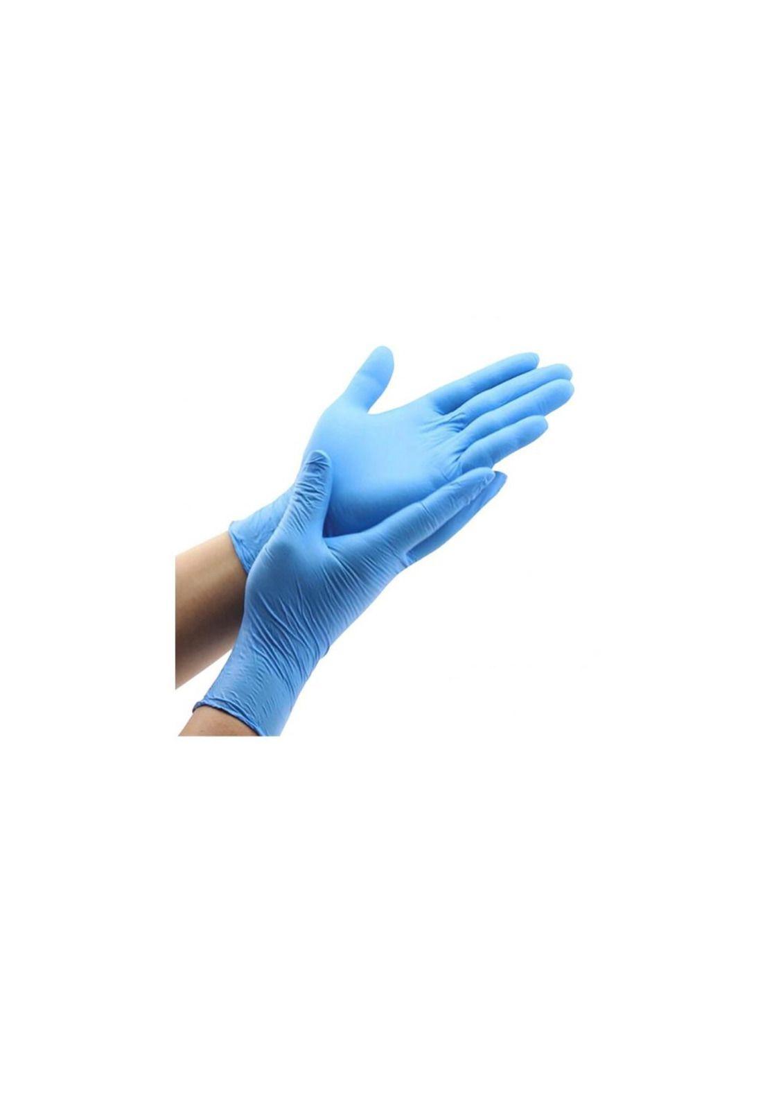 Guantes De Nitrilo Azul Clean Carrier 100un Talla S-1