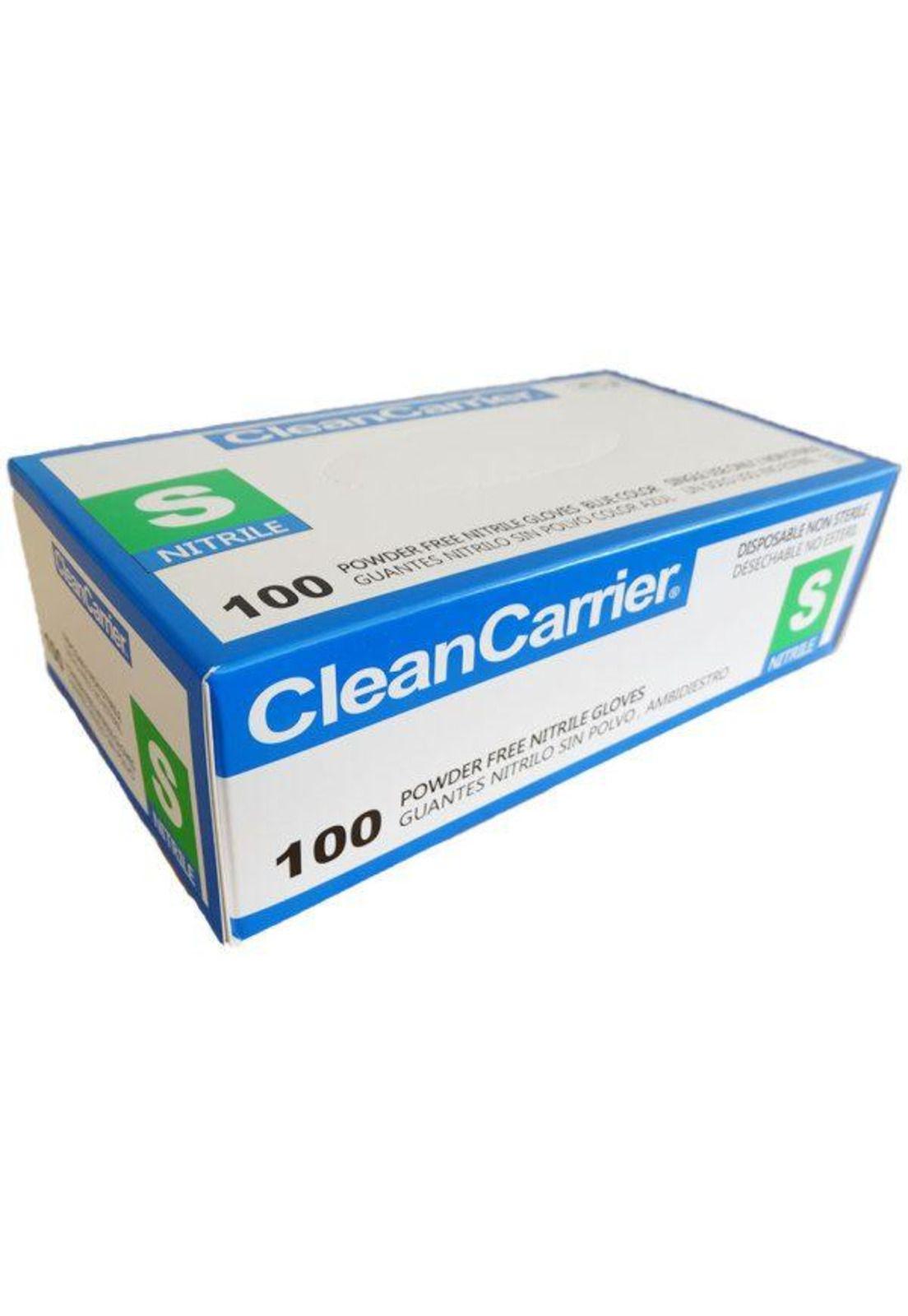 Guantes De Nitrilo Azul Clean Carrier 100un Talla S-2