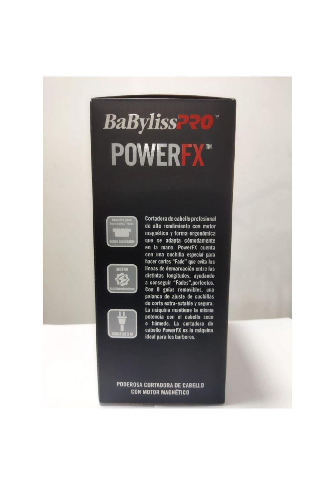 Máquina De Corte Babyliss Profesional Power Fx black Cuchilla Fade-3