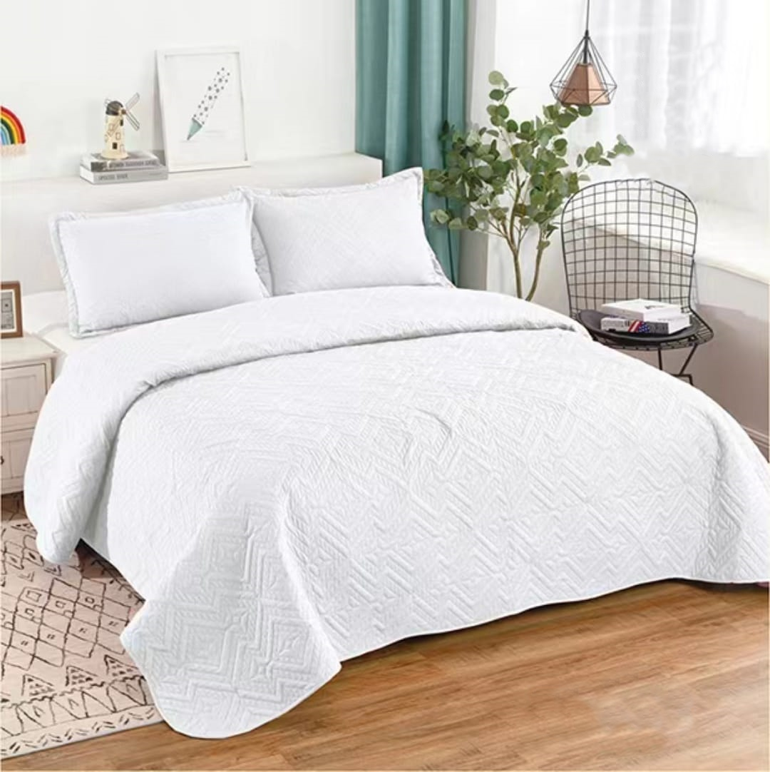 Cubrecama Quilt Verano 1,5 Plazas Blanco-0