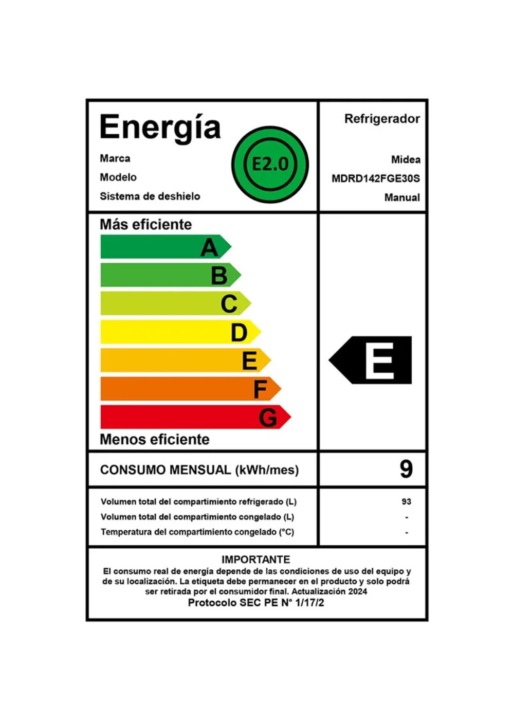 Refrigerador Frigobar Frio Directo 93 lts Rojo-2