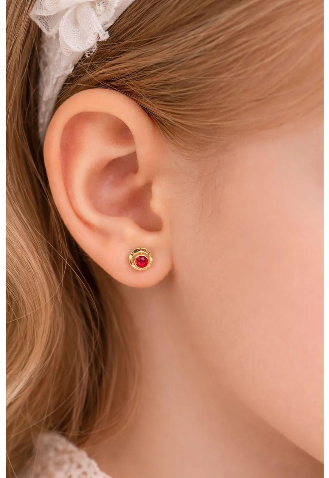 Aros Abridores Chatón Circón 4mm N1 Oro 14k Bebé-2