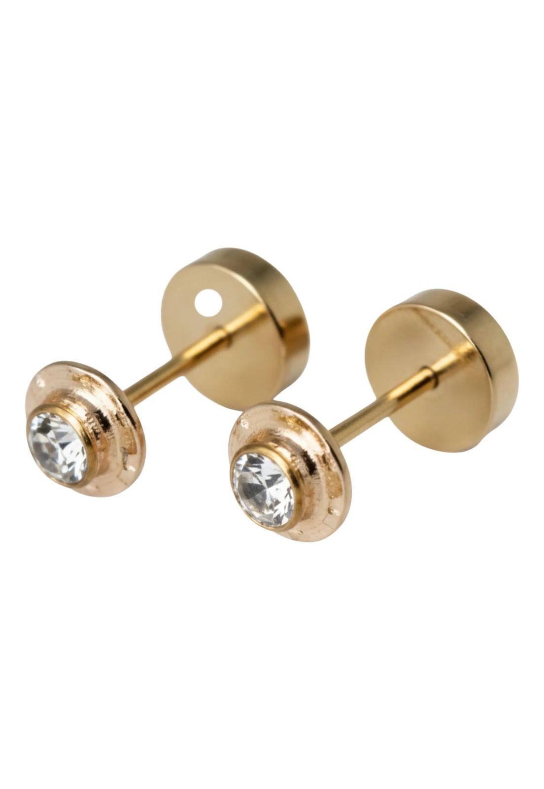 Aros Abridores Chatón Circón 4mm N1 Oro 14k Bebé-8
