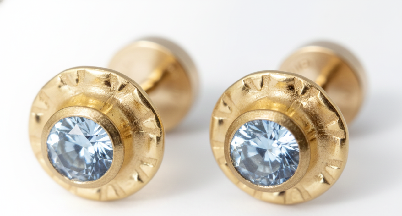 Aros Chatón Circón Abridores 6mm No3 Oro 14k-3